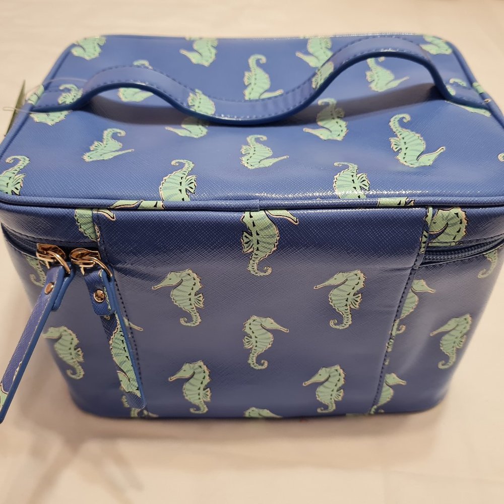 Kate Spade Natalie Cosmetic Zip Bag Case Seahorse